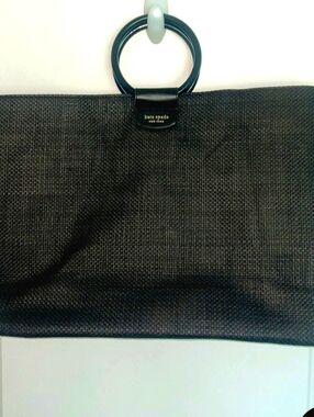 Kate Spade New York Large Black Woven Tote NWOT
